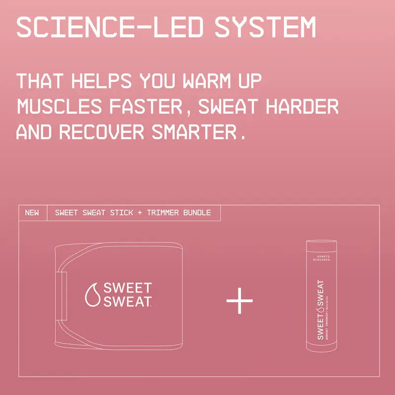 Sweet Sweat Gel Watermelon (6.4oz) + Matte Pink Waist Trimmer Bundle