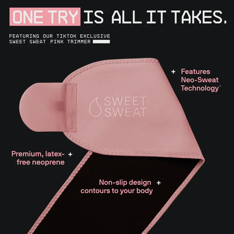 Sweet Sweat Gel Watermelon (6.4oz) + Matte Pink Waist Trimmer Bundle