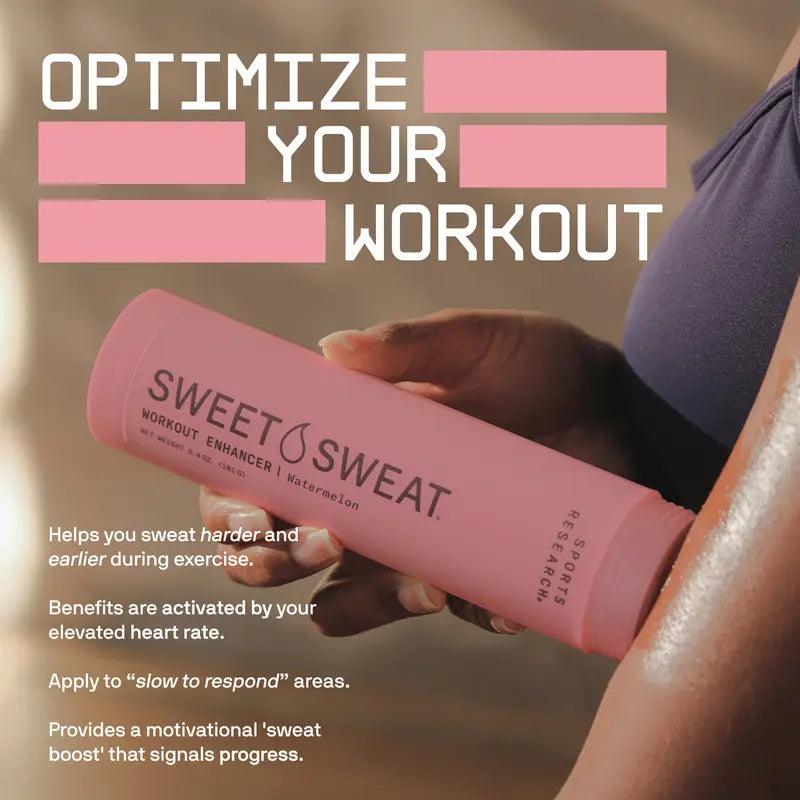 Sweet Sweat Gel Watermelon (6.4oz) + Matte Pink Waist Trimmer Bundle